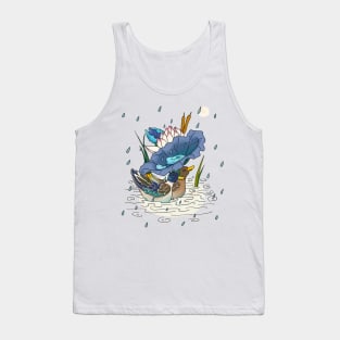 Minhwa: 2 Ducks under a Lotus Leaf F Type (Korean traditional/folk art) Tank Top